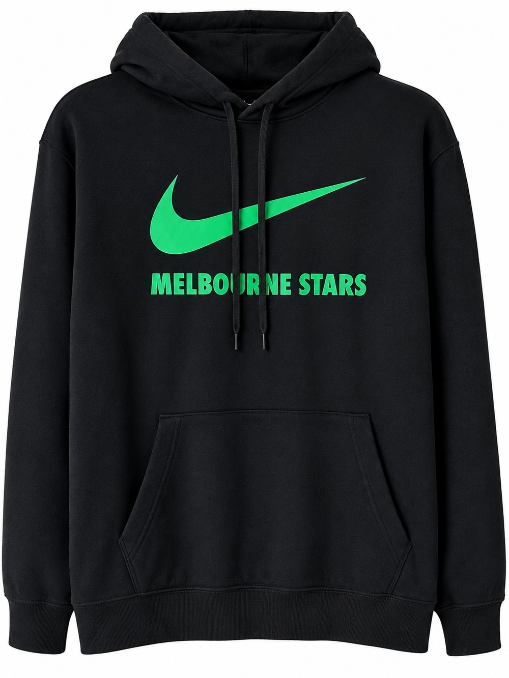 Nike Black Hoodie with Green Melbourne Stars Logo